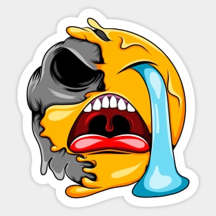 Cry Zombie Emoji Sticker